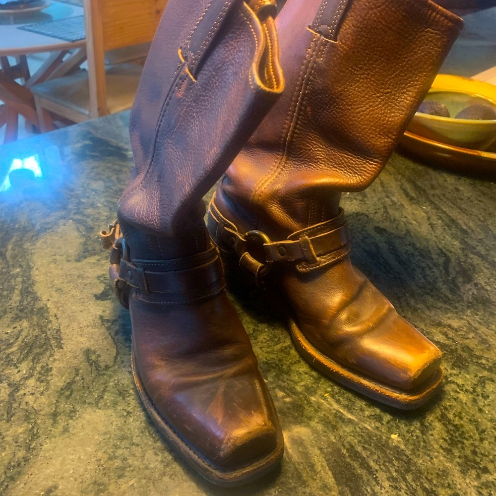 Frye harness boots. Old school… amazing quality